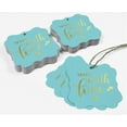 thumbnail image 5 of Inkdotpot Pack Of 50 Real Gold Foil Bracket Shape Paper Tags Made With Love Wedding Favor Hang Tags, 5 of 7