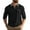 Black, variant on Men's Polo Shirts Lightweight Casual 3/4 Sleeve Button Up Collared Golf Tops with Pocket Loose Fitting Breathable Trendy T Shirts for Man Red S