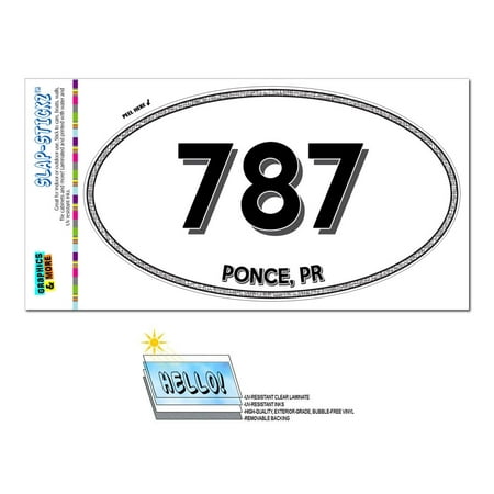 787 - Ponce, PR - Puerto Rico - Oval Area Code