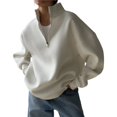 thumbnail image 2 of Sudaderas para Mujer, Sudaderas con Media Cremallera y Sudaderas con Cremallera de un Cuarto. Conjuntos de Moda de Otoño 2025. (Fino) M, 2 of 9