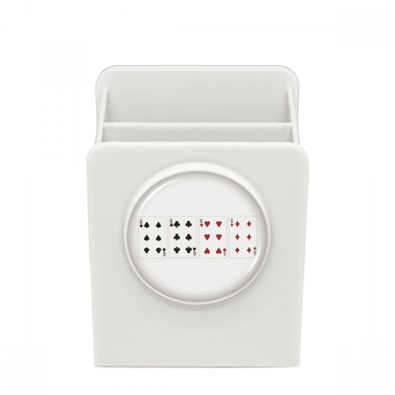 6 heart spade club pattern desk pencil holder cup pen organizer