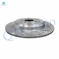 thumbnail image 3 of Rear Drilled Slotted Brake Disc Rotors 330mm For 2011-2014 Ford Edge, 3 of 6