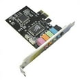 thumbnail image 1 of 2X 5.1 Internal Sound Card for Windows 10 with Low Profile Bracket, 3D Stereo PCI-E, Chip 32/64 Bit Sound Card PCI, 1 of 5