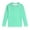 Z1-Mint Green-mkosplrt kids sun shirts, variant on MKOSPLRT 3-14Y Boys Girls Long Sleeve Rash Guard Ombre Gradient Sun Protection Quick Dry Swim Shirt for Beach