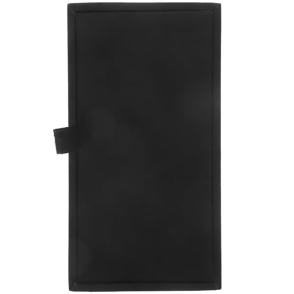 Pawsdot Jewelry Storage Box Black Leather 1Pcs Gift Packaging for Men Keepsake Case