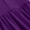 thumbnail image 7 of pstuiky Dresses for Women 2024, Women Summer Casual Dresses Short Sleeve Crewneck Loose Flowy Tiered Beach Maxi Dress with Pockets Purple m, 7 of 7