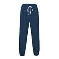 thumbnail image 2 of Men's Solid Color Breathable Linen Loose Pants - Bunch of Foot Design, Casual/Daily Wear, 2 of 6
