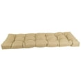 thumbnail image 3 of 60-inch by 19-inch Tufted Solid Outdoor Spun Polyester Loveseat Cushion Tan-Color, 3 of 3