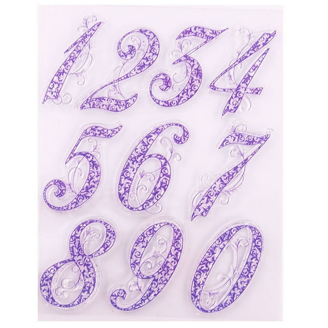 Langgg Stamp Figure DIY Scrapbooking Embossing Seal Number Craft Card Making Decorating Album Digit
