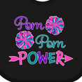 thumbnail image 4 of Inktastic Pom Pom Power Cheerleader Boys or Girls Baby Bib, 4 of 4