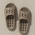 thumbnail image 2 of Mens Slippers,Men Slippers Soft Sole Breathable Comfort for Indoor Outdoor Home Hotel Shower Use,Slippers for Men,Khaki,9.5, 2 of 3