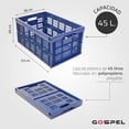 thumbnail image 3 of Remolque R16 Gospel para bicicleta carga 40 kg Azul Negro M, 3 of 10