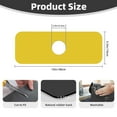 thumbnail image 2 of Zufioo Corn 3 Kitchen Sink Splash Guard, Faucet Mat Splash Catcher, uper Absorbent Microfiber Sink Protector Mat,Kitchen Sink Mat，Bathroom Countertop Protect Ma, 2 of 7