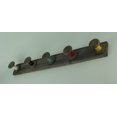 thumbnail image 2 of Distressed Wood Rustic Spools Wall Hook Rack, 2 of 3
