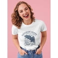 thumbnail image 2 of Retro College Superior Denim Shaped T-Shirt Women -Image by Shutterstock, Female Large, 2 of 4
