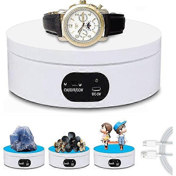 Electric Turntable, Electric Rotating Display Stand 360 Automatic Photography, Rotating Product Display