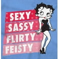 thumbnail image 2 of Betty Boop Sexy Sassy Flirty Feisty Hoodie Sweatshirt Women Brisco Brands M, 2 of 6