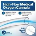 thumbnail image 2 of 7 Foot High Flow Oxygen Nasal Cannula - Nasal Cannulas for Oxygen - 5 Pack, 2 of 5