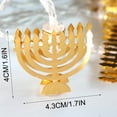 thumbnail image 4 of SRUILUO Halloween Decorations Horror Hanukkah Nine Candlestick LED String Candlelight Festival Decorative Lantern Battery, 4 of 6
