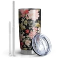 thumbnail image 2 of 20 Oz Pioneer Flower Coffee Tumbler Double Wall Insulated Stainless Steel Water Bottle | Metal Reusable Thermoses Flask with Cup Cap | Leak & Sweat Proof with Anti-Dust Lid, 2 of 7