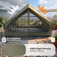 thumbnail image 5 of Ktaxon Inflatable Tent with Hand Pump for Camping, Easy Setup Air Glamping Tents, All-Weather Waterproof Blow up Camping Tent for Family, Green, 5 of 10