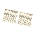 thumbnail image 5 of WLPZXP 2 Pieces Geometric Wood Wall Art Wood Abstract Wall Panels,Hollow Line Art Decor maple color, 5 of 9