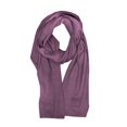 thumbnail image 2 of C.C Unisex Winter Thick Ribbed Knit Stretchy Plain Extra Long Scarf Wrap, Violet, 2 of 4