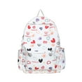 thumbnail image 1 of Minnieouse Mochila ligera de poliéster para niña con protección para la columna vertebral resistente al desgaste Xiao Qing Qing a la moda Mochilas Amor blanco, 1 of 6