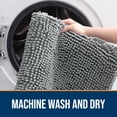 thumbnail image 6 of Buganda Dog Door Mats and Rugs, Washable Mat for Dog Paws, Absorbs Moisture and Dirt, Chenille Indoor Door Mats, 30x20, Grey, 6 of 9