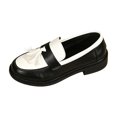 thumbnail image 3 of EliteGoogv Womens Tassel Loafers Low Heel Slip On Comfortable Walking Shoes For Women Casual Daily Footwear US:6.5, 3 of 9