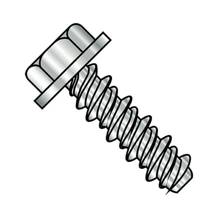 

6-19X1/2 #5HD Unslotted Indented Hex Washer High Low Screw Fully Threaded 410 Stainless Steel (Pack Qty 10 000) BC-0608HW410