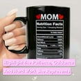 thumbnail image 2 of Light Autumn Mom Mug - Christmas/Birthday Gift from Daughter - 15oz Ceramic Cup - Black, 2 of 7