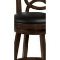thumbnail image 3 of Benjara Comfortable Counter Height Stool Upholstered Seat, Black And Brown, Set of 2, 3 of 5