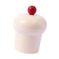 thumbnail image 4 of Siruishop Pot à Bonbons 0.5 L avec Couvercle Pot à Biscuits pour Table à Manger Buffet Restaurant Blanc Laiteux Rouge, 4 of 8