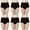Underwear Panties for Women Black, variant on ylioge Womens Underwear 6 Packs Cotton Briefs Plus Size M-4X High Waisted Casual Solid Stretchy Multipack Breathable Full Coverage Panties