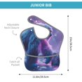 thumbnail image 4 of Zufioo Mystical White gorilla Jungle Print Toddler Adjustable Waterproof Bib, 11.6x15 Inch Feeding Bib Suitable for 6-24 Month Babies, 4 of 8