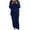 Navy, variant on Frostluinai Knit Sets Two Piece Women Cable Knit Long Sleeve Pullover Chunky Long Skirts Solid Fall Lounge Sweater Sets with Pockets