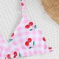 thumbnail image 4 of BRGZLK Girl's 3 Piece Swimsuits Summer Solid Color Cute Halter Tops Triangle Shorts with Cover Up Skirt Vacation Beach Three-Piece Set Pink A 9-10 Years, 4 of 5