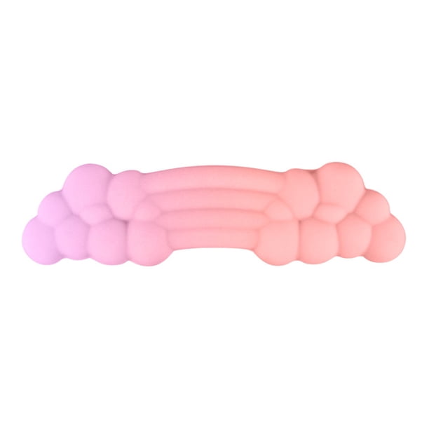 Reposamuñecas ergonómico para teclado y ratón Chicmine Cloud, para aliviar el dolor y escribir con facilidad, almohadilla de silicona antideslizante súper suave para reposamanos, para oficina,