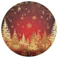 thumbnail image 3 of Ryvnso Trees Christmas Round Plate Mats Dining Table Placemat Set of 4 for Holiday Decoration, 3 of 7
