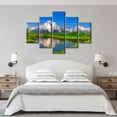 thumbnail image 4 of TISHIRON 5PCS Framed Landscape Theme Canvas Wall Art Set,60"x40" Mountain Landscape with Green Forest Wall Canvas Art Decor, 4 of 7