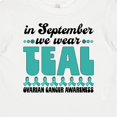 thumbnail image 4 of Inktastic In September We Wear Teal Ovarian Cancer Awareness Boys or Girls Baby T-Shirt, 4 of 5