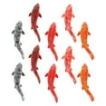 thumbnail image 2 of ColoMX 10 piezas de adornos de peces Koi de plástico realistas, figuras de peces dorados en miniatura para exhibición de mesa y estantería, peces artificiales para acuario, 2 of 7