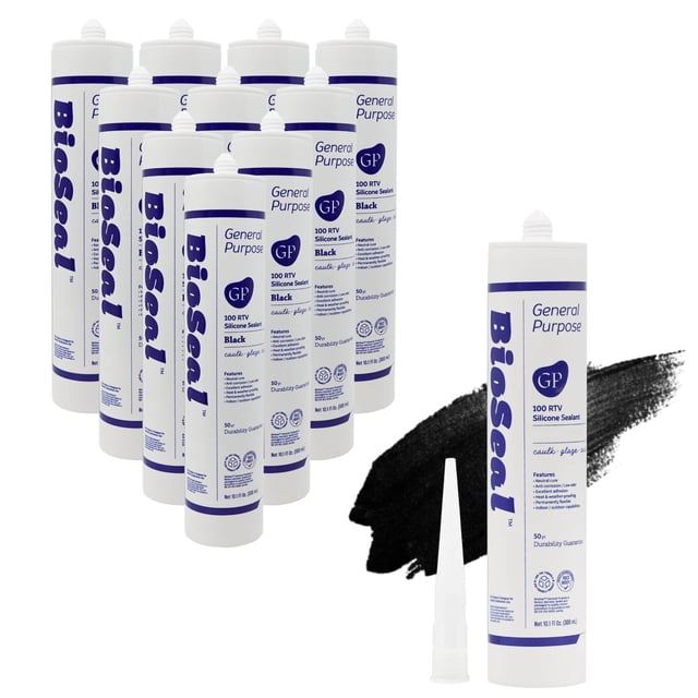 Sellador de silicona ZERED BioSeal 100% impermeable, 300 ml