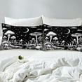 thumbnail image 3 of Erosebridal Jungle Mushroom Duvet Cover Twin, Black White Bedding Sets Twin Size, Mystic Galaxy Decor, Reversible（No Comforter）, 3 of 7