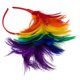 thumbnail image 3 of Tocado de plumas, tocado para mujer, tocado de boda, tocado de fiesta (colorido), 3 of 7