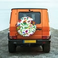 thumbnail image 6 of Naloa Paisley PVC Leather Spare Tire Wheel Cover for Car Truck SUV Camper Trailer Universal Fit many size17 inch, 6 of 6