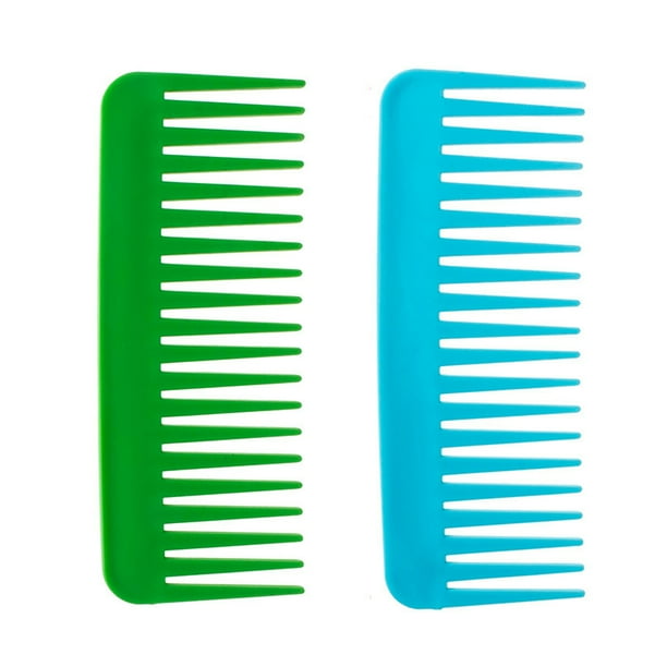 peines grandes para desenredar el cabello, peine de dientes anchos para cabello rizado, cabello húmedo y seco, sin mango.