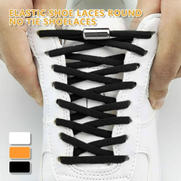 NUAHRHY No Tie Shoelaces Elastic Lock Fast Lacing Lazy Lace Sports Sneakers Shoe Strings for Adult Kids