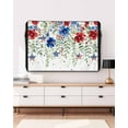 thumbnail image 5 of 4th of July Outdoor TV Cover 40 to 43 Inch Weatherproof, Blue Red Spring Floral Independence Day 600D Oxford TV Covers with Waterproof Zipper, Outside Flat TV Screen Protector Size 40"Wx25"Hx4.5"D, 5 of 7